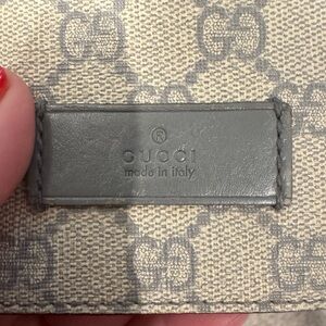 Gucci Gray and Cream Baby Bag